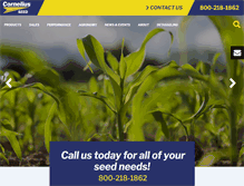 Tablet Screenshot of corneliusseed.com